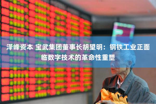 泽峰资本 宝武集团董事长胡望明：钢铁工业正面临数字技术的革命性重塑